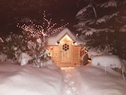 Sauna im Winter